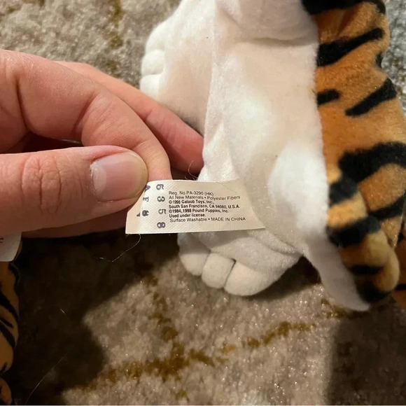 90's Galoob Pound Jungle TIGER & 2 CUBS FAMILY SET 3pc PLUSH Stuffed EUC - Picture 6 of 8
